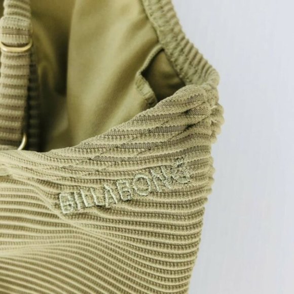Billabong BNWT Plunge One piece Swimsuit Green Size 10 Removable Padding Swim - Picture 5 of 9